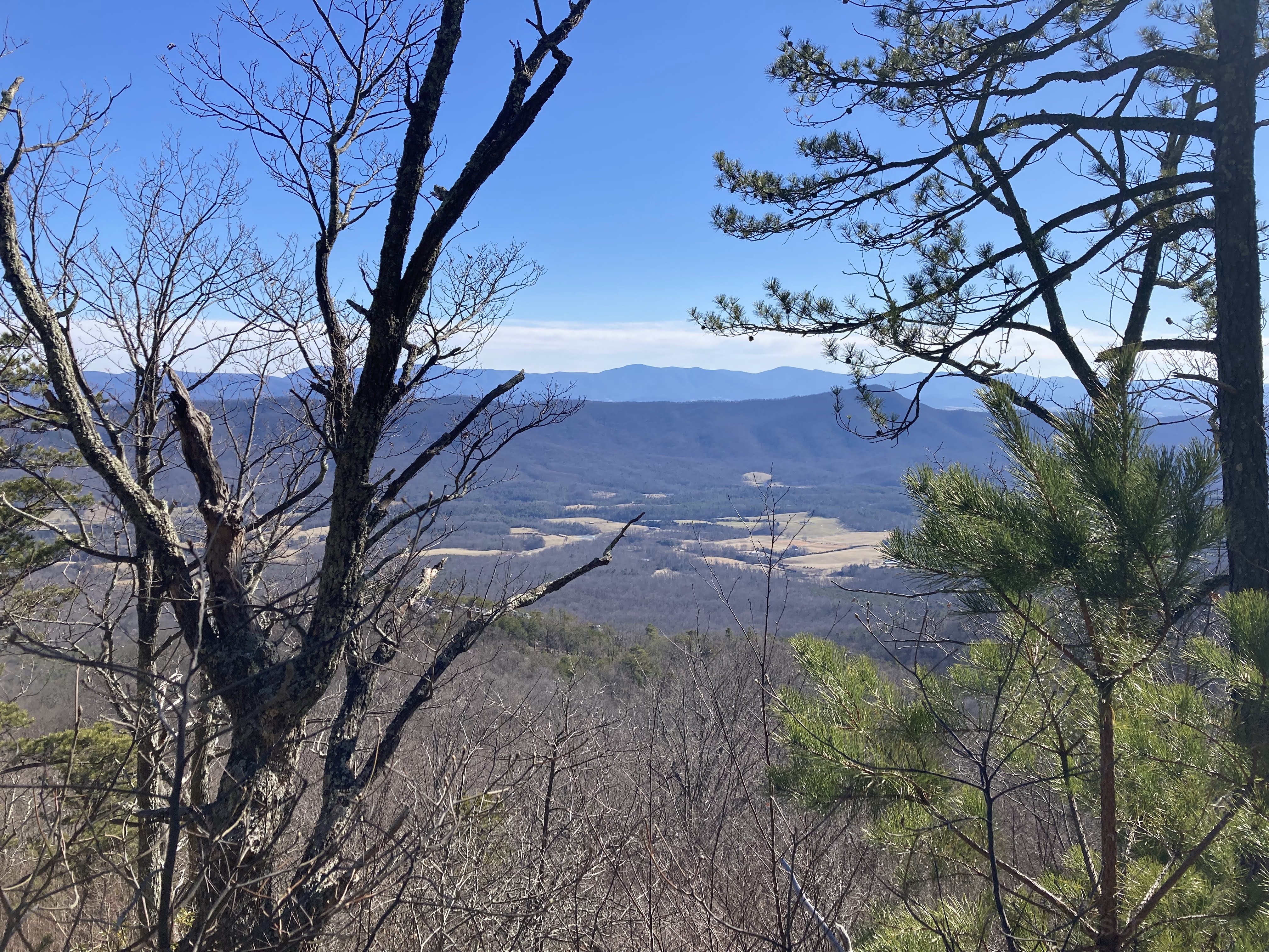 Views below true summit